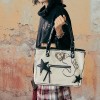 Tote Bag Women's shoulder bag graffiti canvas bag